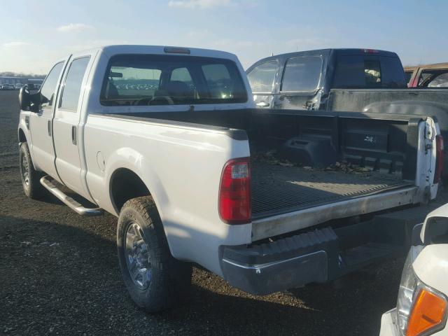 1FTSW21R58EE07441 - 2008 FORD F250 SUPER WHITE photo 3