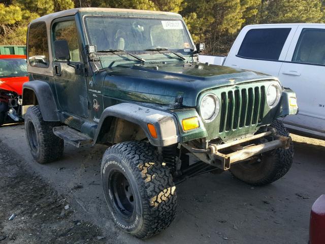 1J4FY49SXXP469381 - 1999 JEEP WRANGLER / GREEN photo 1