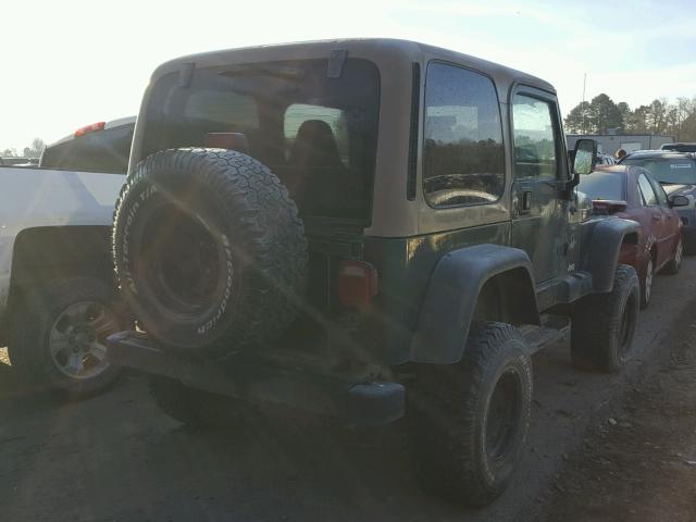 1J4FY49SXXP469381 - 1999 JEEP WRANGLER / GREEN photo 4