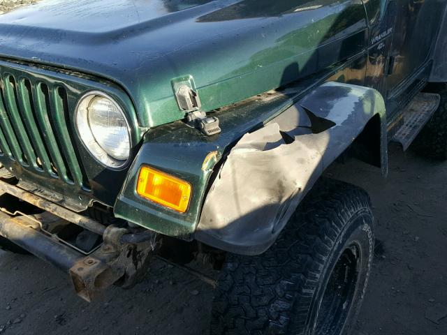 1J4FY49SXXP469381 - 1999 JEEP WRANGLER / GREEN photo 9