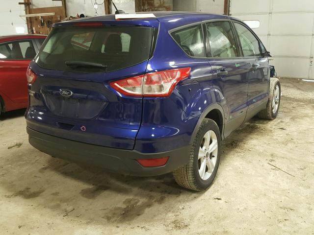 1FMCU0F78EUE50223 - 2014 FORD ESCAPE S BLUE photo 4