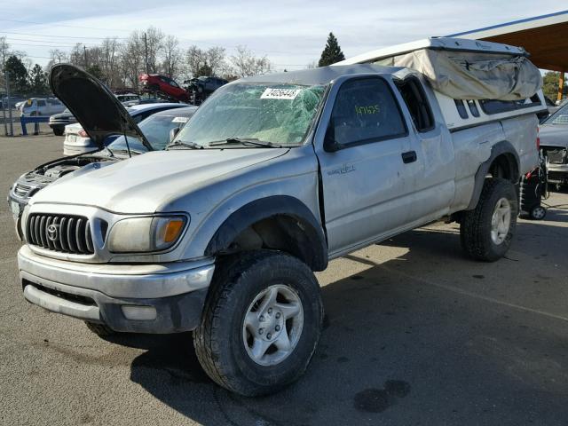 5TEWN72N53Z158514 - 2003 TOYOTA TACOMA XTR SILVER photo 2