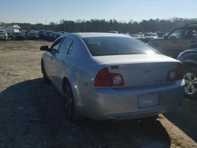 1G1ZC5EU7BF130728 - 2011 CHEVROLET MALIBU 1LT SILVER photo 3