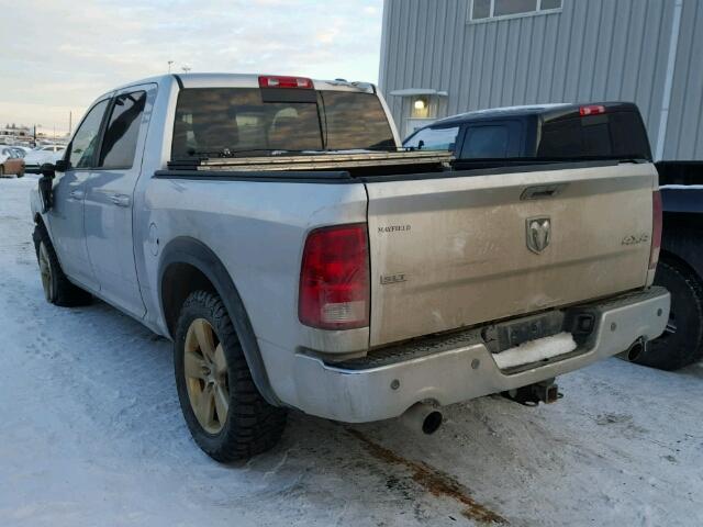 1D7RV1CT2BS664561 - 2011 DODGE RAM 1500 SILVER photo 3