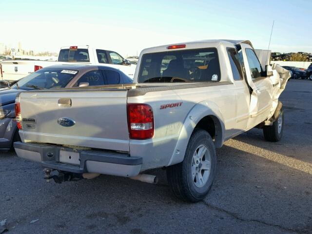 1FTYR14U06PA85580 - 2006 FORD RANGER SUP SILVER photo 4