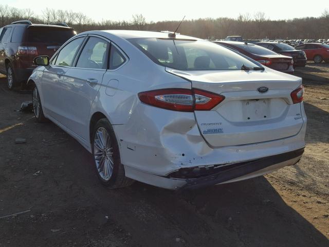 3FA6P0HD0GR114304 - 2016 FORD FUSION SE WHITE photo 3