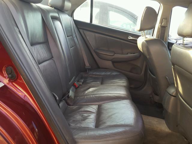 1HGCM56805A157400 - 2005 HONDA ACCORD EX RED photo 6