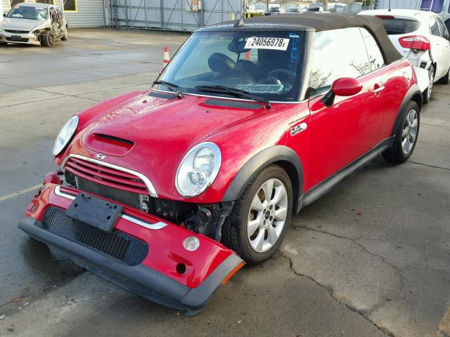 WMWRH33546TF89764 - 2006 MINI COOPER S RED photo 2