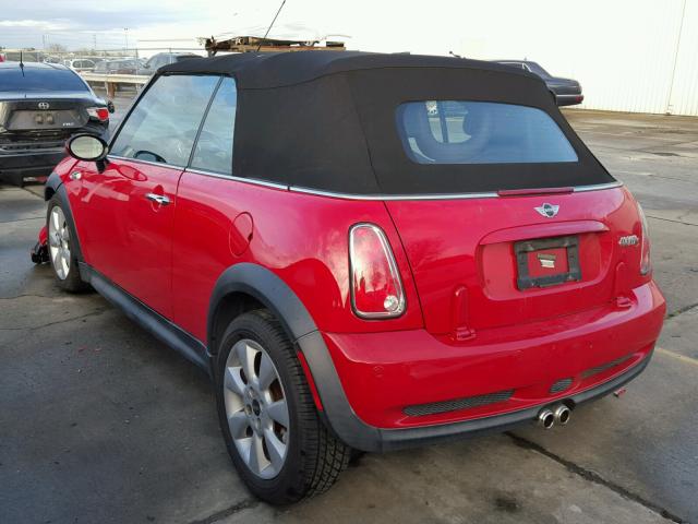 WMWRH33546TF89764 - 2006 MINI COOPER S RED photo 3