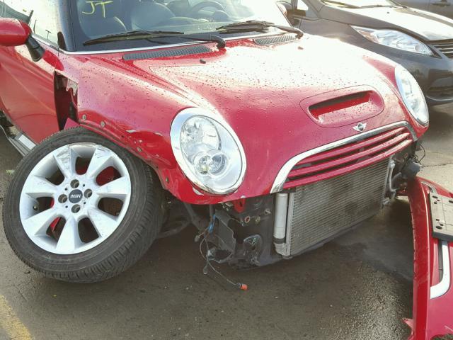 WMWRH33546TF89764 - 2006 MINI COOPER S RED photo 9