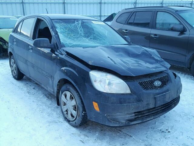 KNADE163966105729 - 2006 KIA RIO 5 BLACK photo 1