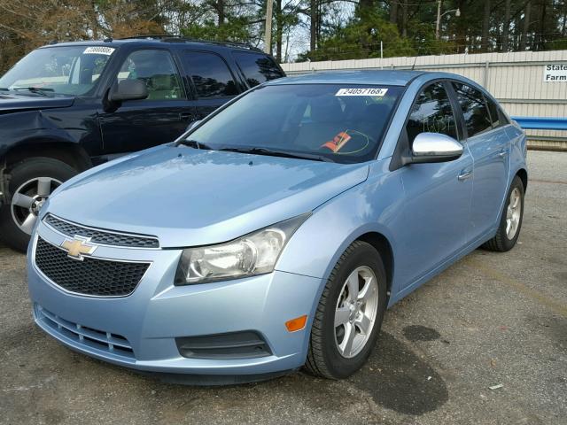 1G1PF5S99B7134420 - 2011 CHEVROLET CRUZE LT BLUE photo 2