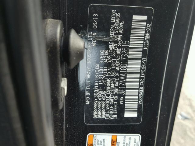 JF1ZNAA18D1732615 - 2013 TOYOTA SCION FR-S შავი ფოტო 10