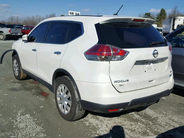 5N1AT2MV8EC778321 - 2014 NISSAN ROGUE S WHITE photo 3