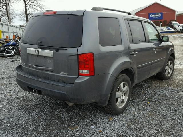 5FNYF4H64AB009448 - 2010 HONDA PILOT EXL CHARCOAL photo 4