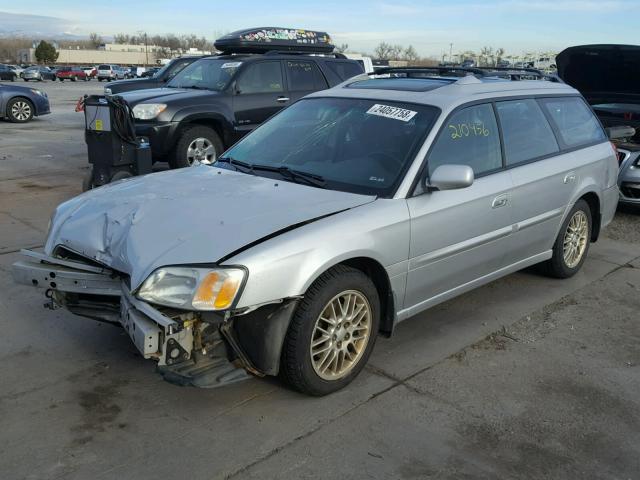 4S3BH635637309060 - 2003 SUBARU LEGACY L SILVER photo 2