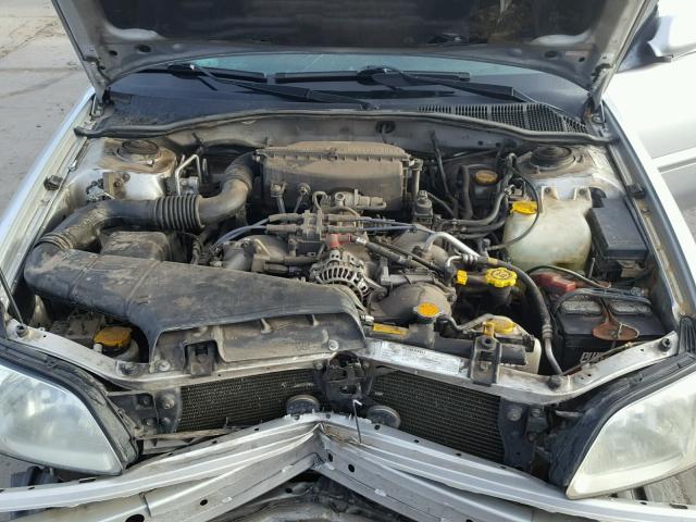 4S3BH635637309060 - 2003 SUBARU LEGACY L SILVER photo 7