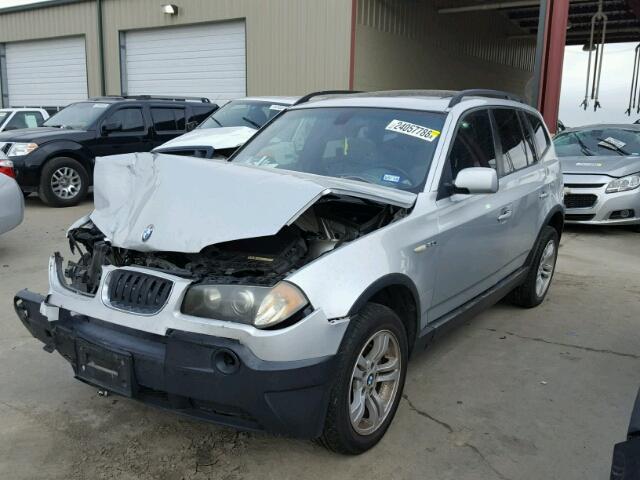WBXPA93434WC33460 - 2004 BMW X3 3.0I SILVER photo 2