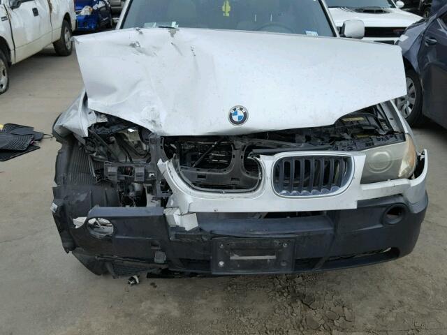 WBXPA93434WC33460 - 2004 BMW X3 3.0I SILVER photo 9