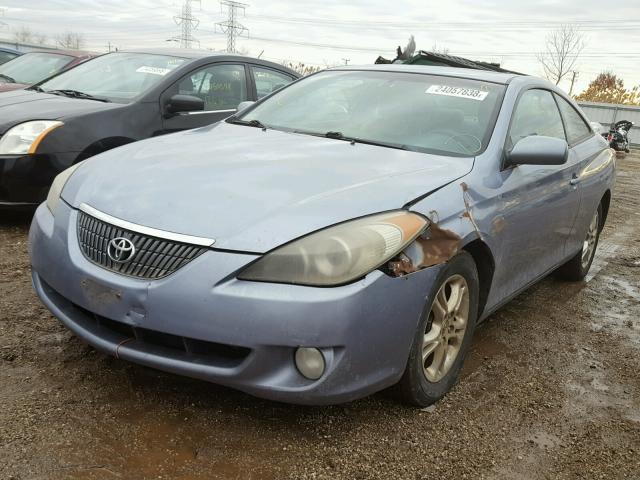 4T1CE38P45U520117 - 2005 TOYOTA CAMRY SOLA BLUE photo 2