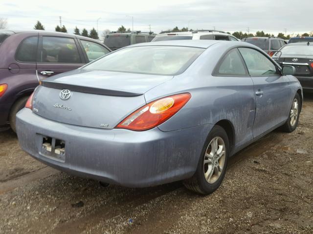 4T1CE38P45U520117 - 2005 TOYOTA CAMRY SOLA BLUE photo 4