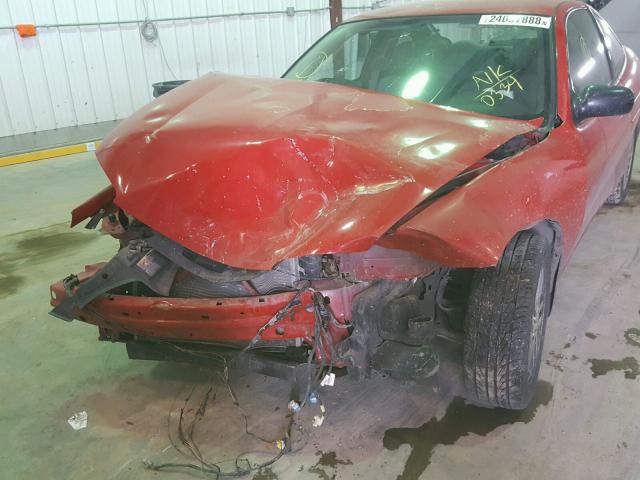 1G1JC12F757170334 - 2005 CHEVROLET CAVALIER RED photo 9