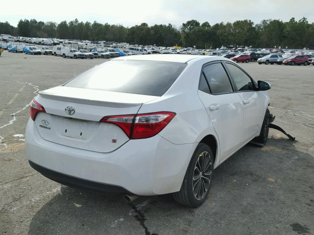 5YFBURHE3FP261736 - 2015 TOYOTA COROLLA L WHITE photo 4