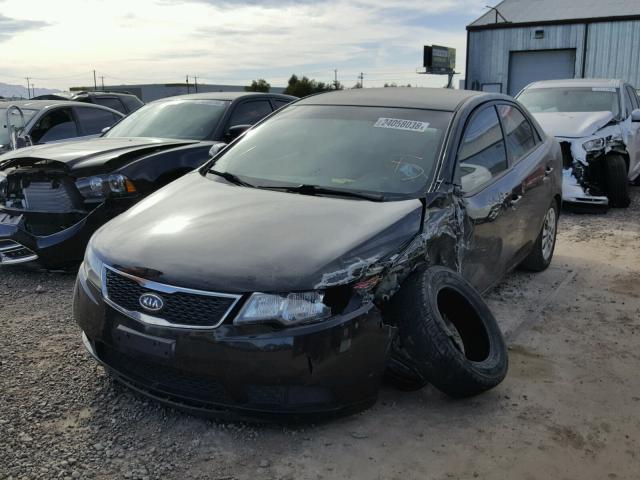 KNAFT4A25C5626494 - 2012 KIA FORTE LX BLACK photo 2