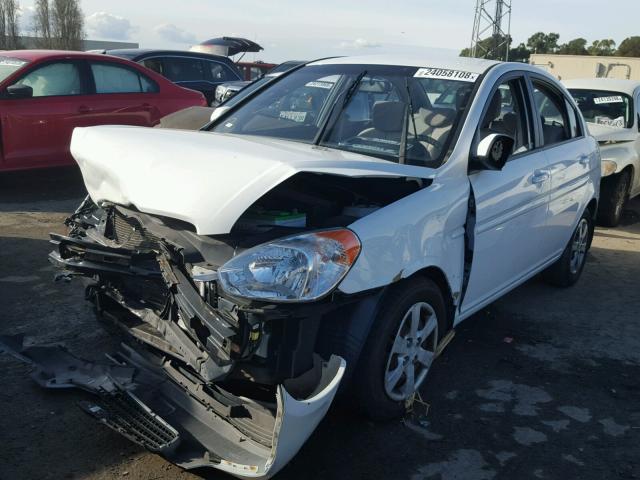 KMHCN4AC6BU618736 - 2011 HYUNDAI ACCENT GLS WHITE photo 2