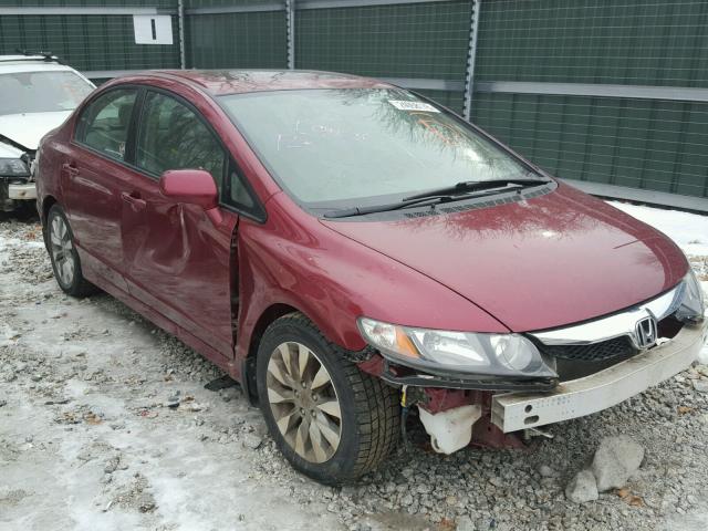 2HGFA1F88BH500725 - 2011 HONDA CIVIC EX MAROON photo 1