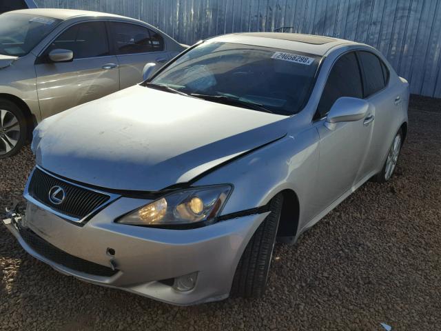 JTHBK262X65003487 - 2006 LEXUS IS 250 SILVER photo 2