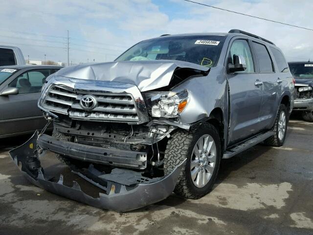 5TDDY5G14BS053645 - 2011 TOYOTA SEQUOIA PL SILVER photo 2