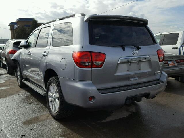 5TDDY5G14BS053645 - 2011 TOYOTA SEQUOIA PL SILVER photo 3