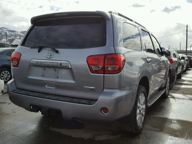 5TDDY5G14BS053645 - 2011 TOYOTA SEQUOIA PL SILVER photo 4