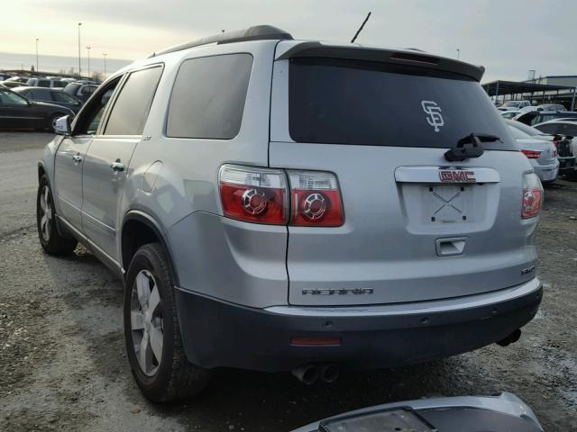 1GKKVRED7BJ371152 - 2011 GMC ACADIA SLT SILVER photo 3