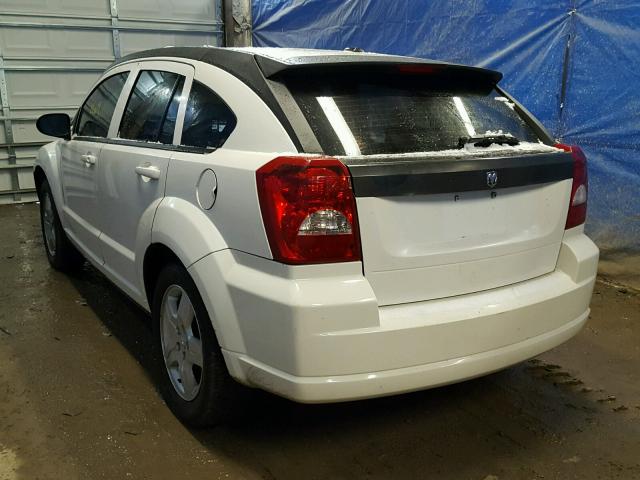 1B3HB48A59D108784 - 2009 DODGE CALIBER SX WHITE photo 3