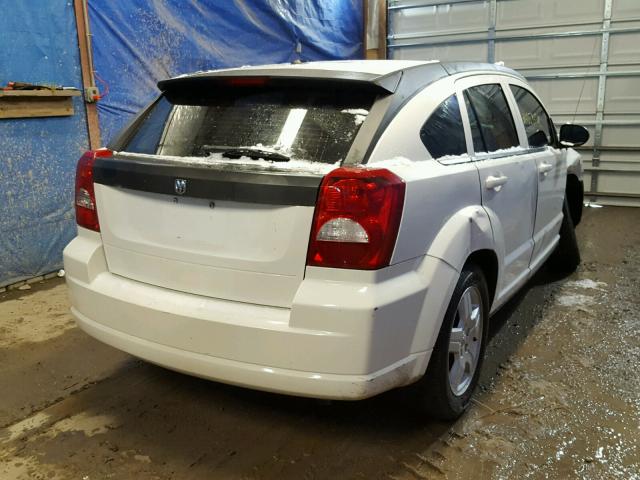 1B3HB48A59D108784 - 2009 DODGE CALIBER SX WHITE photo 4