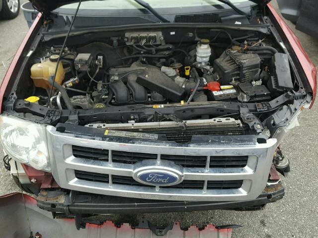 1FMCU93168KA26298 - 2008 FORD ESCAPE XLT RED photo 7