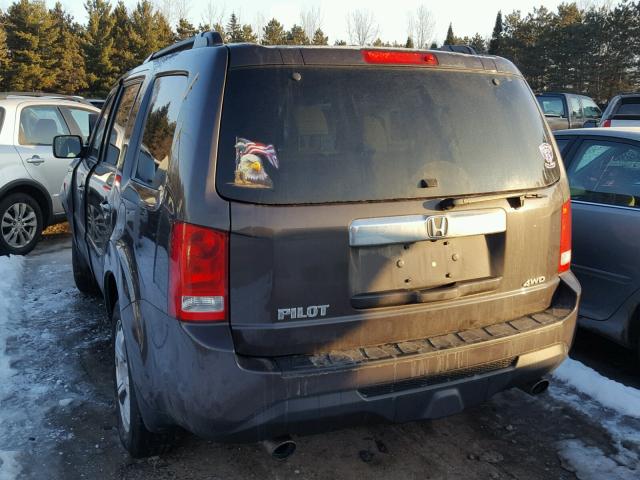 5FNYF4H72FB028810 - 2015 HONDA PILOT EXLN BROWN photo 3