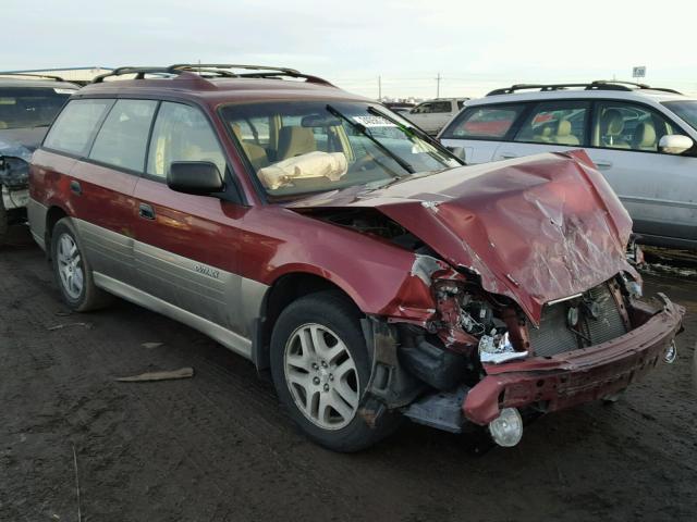 4S3BH675647626011 - 2004 SUBARU LEGACY OUT RED photo 1