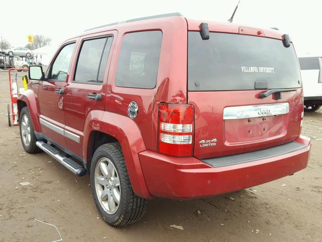 1J4PN5GK8BW520736 - 2011 JEEP LIBERTY LI RED photo 3