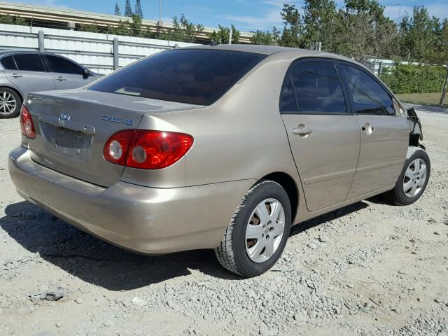 1NXBR32EX5Z525121 - 2005 TOYOTA COROLLA CE GOLD photo 4