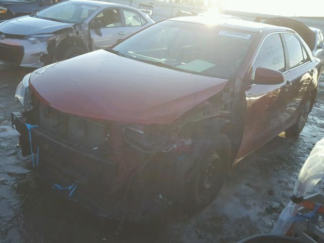 4T1BF1FK3CU548072 - 2012 TOYOTA CAMRY BASE RED photo 2