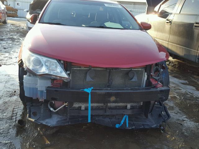 4T1BF1FK3CU548072 - 2012 TOYOTA CAMRY BASE RED photo 9