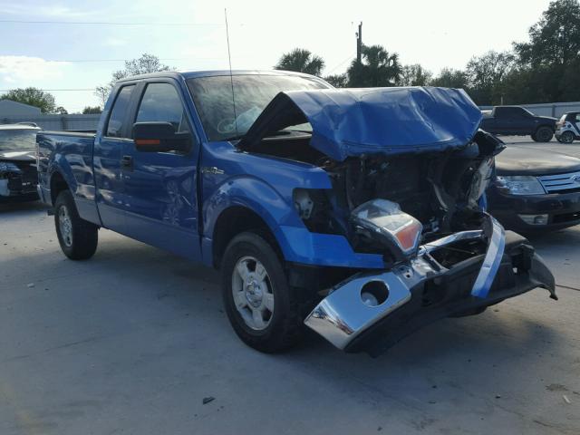 1FTEX1E87AKE76354 - 2010 FORD F150 SUPER BLUE photo 1