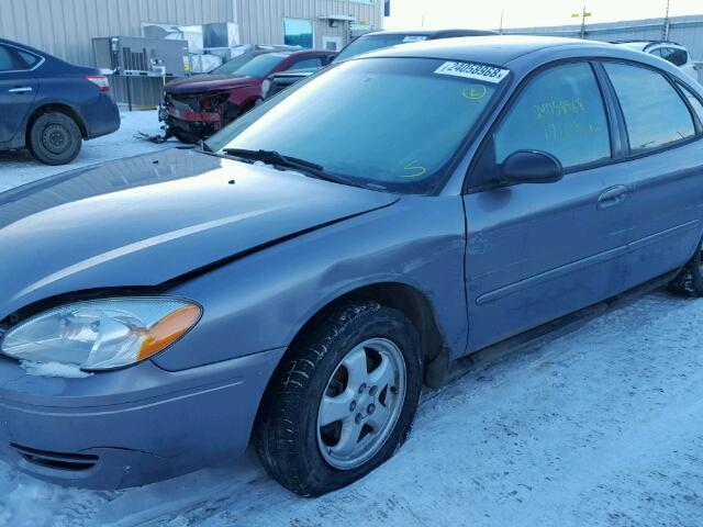 1FAFP53UX7A212870 - 2007 FORD TAURUS SE GRAY photo 9