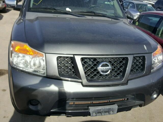 5N1AA08D08N609284 - 2008 NISSAN ARMADA SE GRAY photo 7