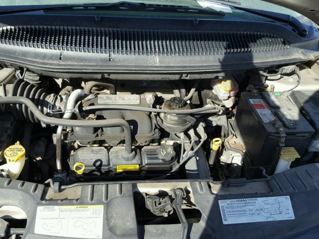 1D4GP45R05B338795 - 2005 DODGE CARAVAN SX TAN photo 7