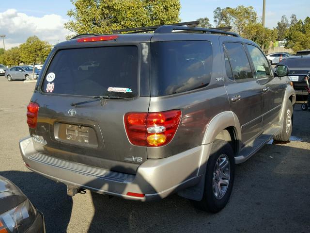 5TDZT34A54S220594 - 2004 TOYOTA SEQUOIA SR TAN photo 4