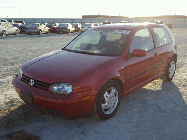 WVWDC21J11W083349 - 2001 VOLKSWAGEN GTI GLS RED photo 2